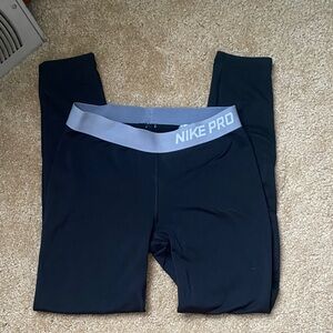 Nike Pro Kids Black Leggings